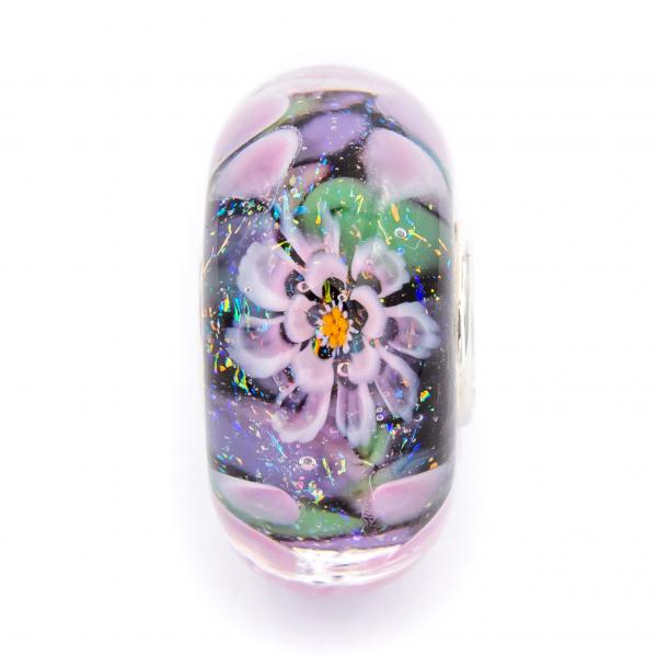 Heritage Flowerpainting Donut - Elfbeads Glass